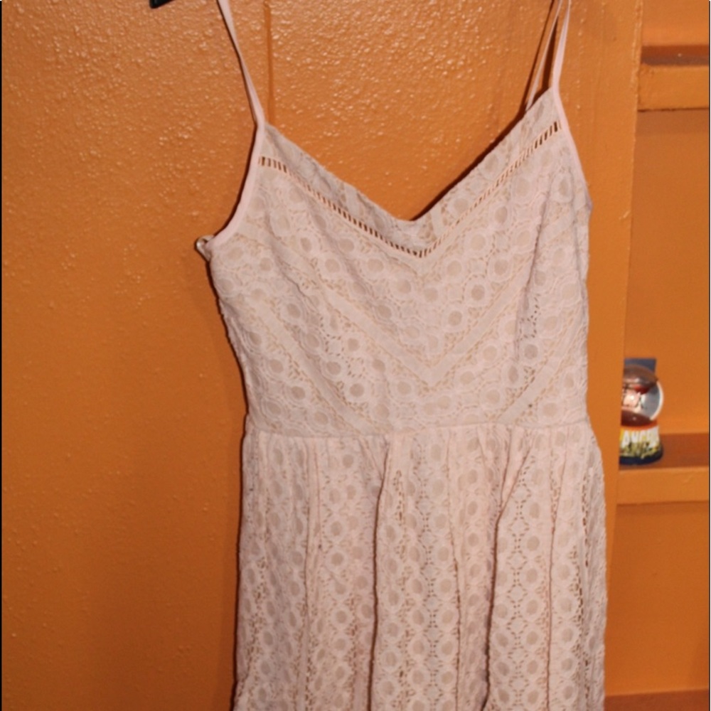Pink lace dress